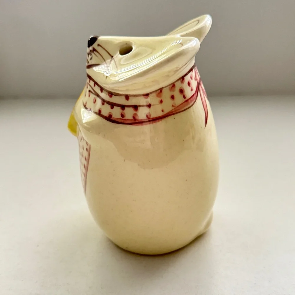 Vintage NS Gustin Mouse‎ Cheese Shaker Hand Painted 5